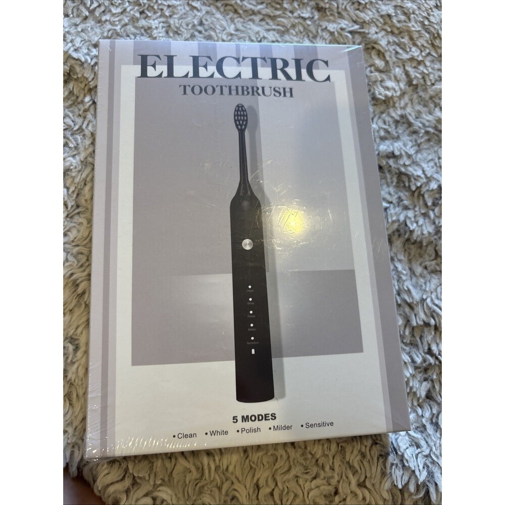 Unbranded Sonic Electric‎ Toothbrush Unisex OS White NEW 5 Modes IPX7 Waterproof